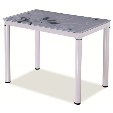 Jídelní stůl Damar 80x60 cm bílá SIGNAL
