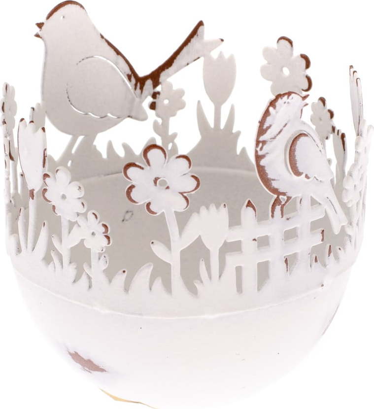 Kovový dekorativní držák na vajíčka s ptáčky Dakls Dakls