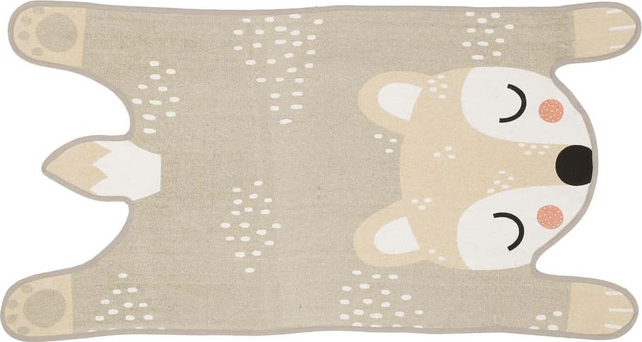 Béžový dětský koberec z bavlny Södahl Bibi Bear