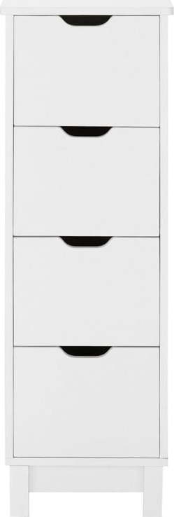 Bílá koupelnová skříňka Støraa Posta