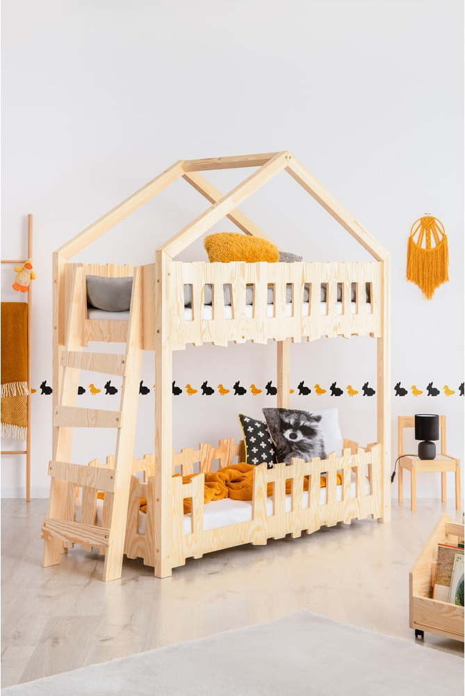 Domečková patrová dětská postel 80x200 cm Zippo B - Adeko Adeko