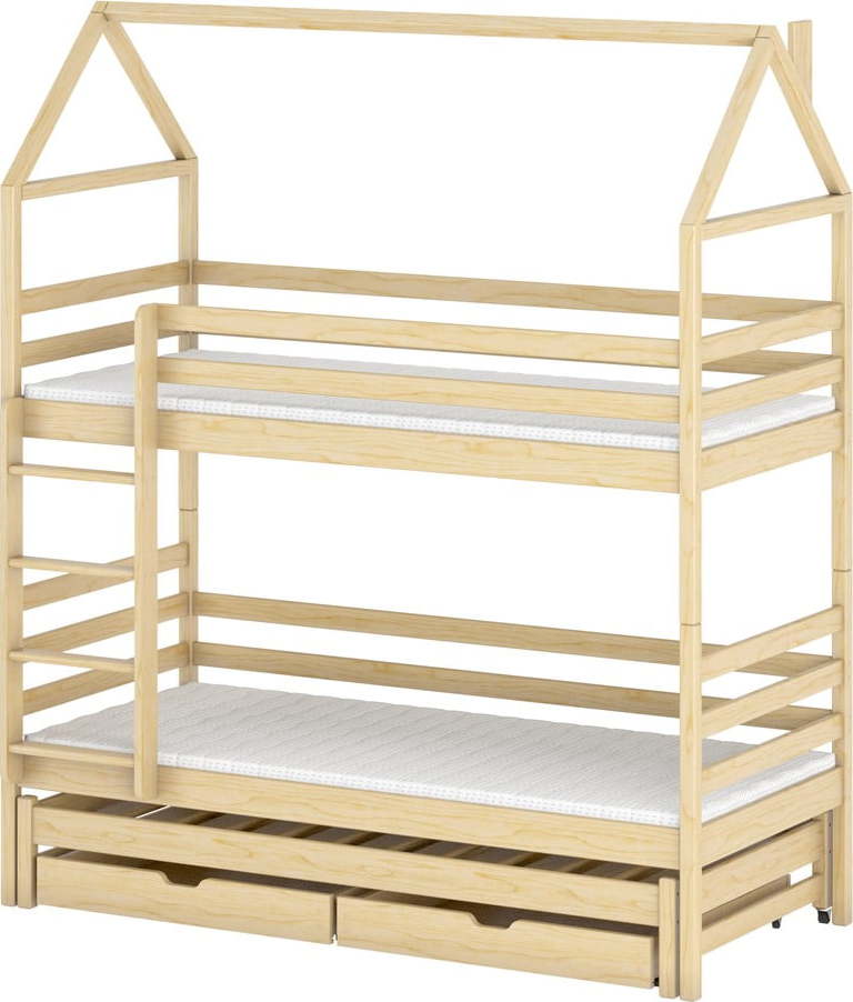 Domečková/patrová dětská postel s úložným prostorem 80x180 cm Dalia - Lano Meble Lano Meble