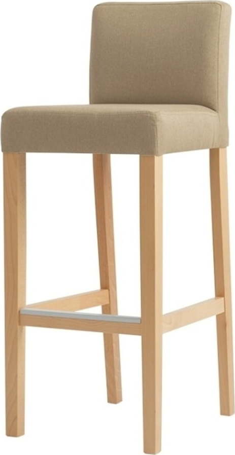 Béžová barová židle s přírodními nohami Custom Form Wilton Custom Form