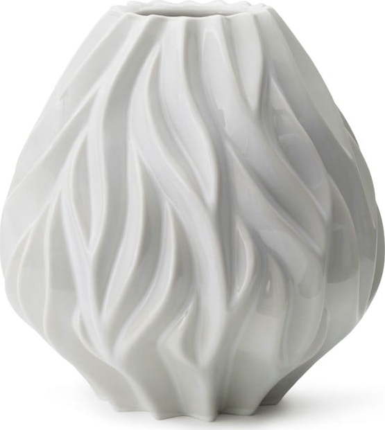 Bílá porcelánová váza Morsø Flame