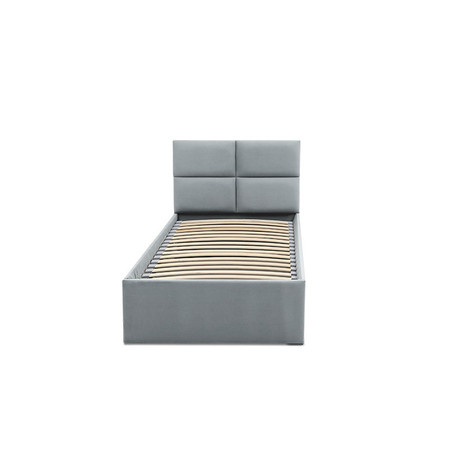 Čalouněná postel MONOS bez matrace rozměr 140x200 cm Světle šedá Signal-nabytek