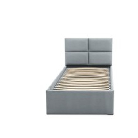 Čalouněná postel MONOS bez matrace rozměr 90x200 cm Světle šedá Signal-nabytek