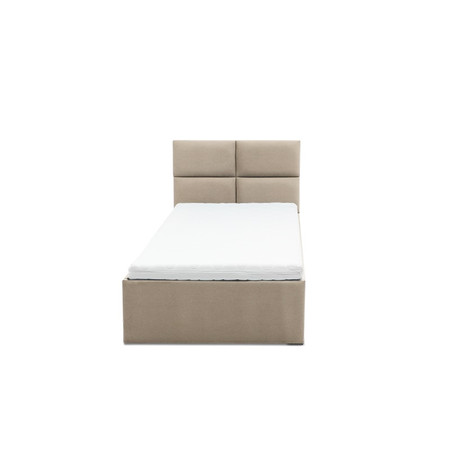 Čalouněná postel MONOS s matrací rozměr 140x200 cm Béžová Pěnová matrace Signal-nabytek