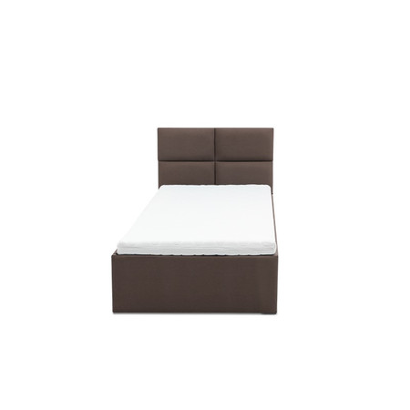 Čalouněná postel MONOS s matrací rozměr 140x200 cm Kakao Pěnová matrace Signal-nabytek