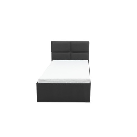 Čalouněná postel MONOS s matrací rozměr 140x200 cm Tmavě šedá Pěnová matrace Signal-nabytek