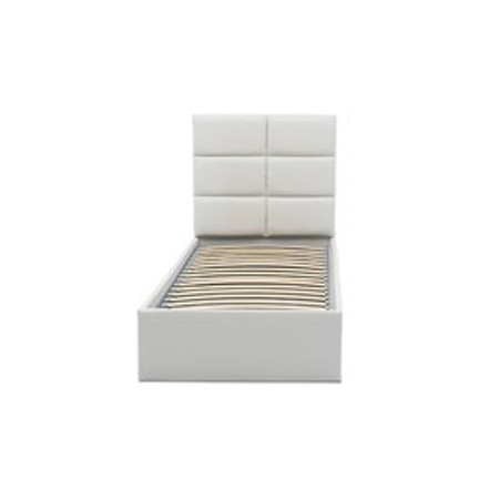 Čalouněná postel TORES II bez matrace rozměr 90x200 cm - Eko-kůže Bílá eko-kůže Signal-nabytek