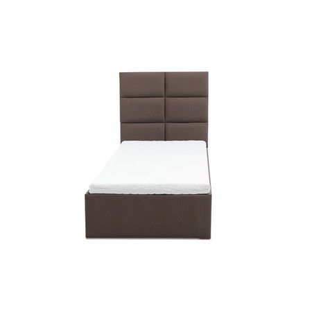 Čalouněná postel TORES s matrací rozměr 140x200 cm Kakao Pěnová matrace Signal-nabytek