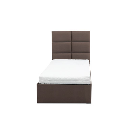 Čalouněná postel TORES s matrací rozměr 140x200 cm Kakao Taštičková matrace Signal-nabytek