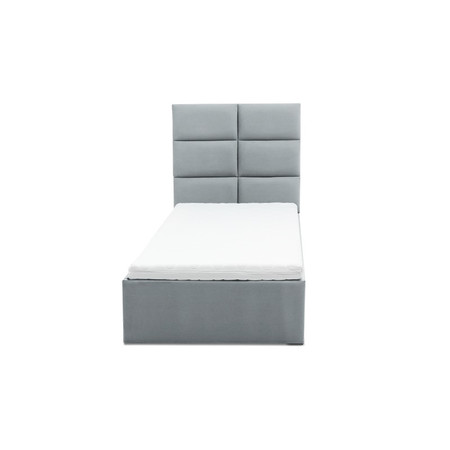 Čalouněná postel TORES s matrací rozměr 180x200 cm Světle šedá Pěnová matrace Signal-nabytek