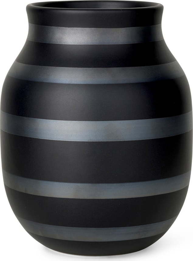 Černá keramická váza ø 16 cm Omaggio - Kähler Design Kähler Design