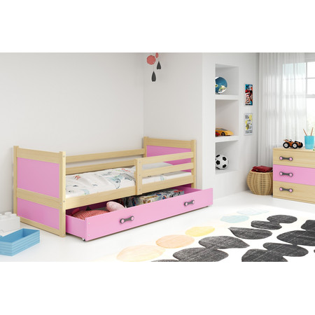 Dětská postel RICO 190x80 cm Ružové Borovice BMS