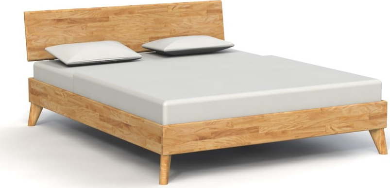 Dvoulůžková postel z dubového dřeva 140x200 cm Greg 1 - The Beds The Beds