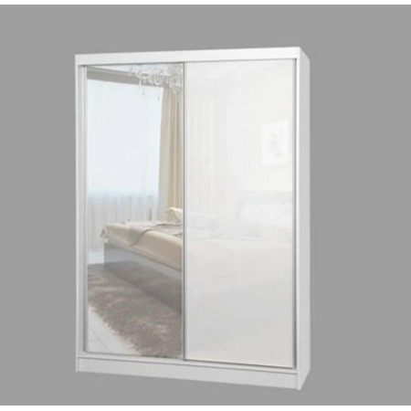 Kvalitní Šatní Skříň Velis 200 cm Černý mat Bílá Furniture