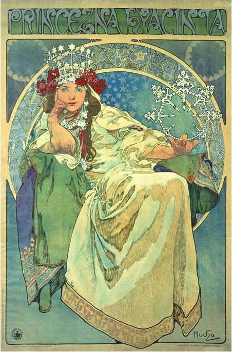 Reprodukce obrazu Alfons Mucha - Princess Hyazin