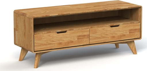 TV stolek z dubového dřeva 120x48 cm Greg - The Beds The Beds