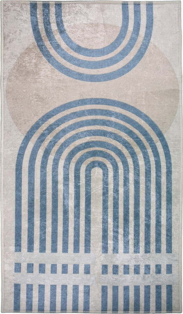 Modrý/šedý koberec 180x120 cm - Vitaus Vitaus