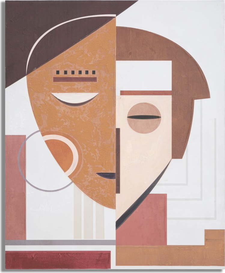 Ručně malovaný obraz 80x100 cm Ethnic Face - Mauro Ferretti Mauro Ferretti