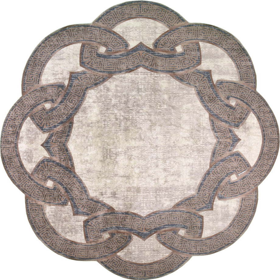 Béžový kulatý koberec ø 80 cm - Vitaus Vitaus