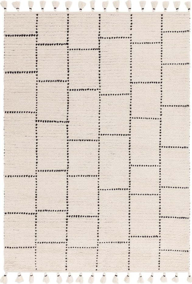 Béžový vlněný koberec 170x120 cm Nepal - Asiatic Carpets Asiatic Carpets