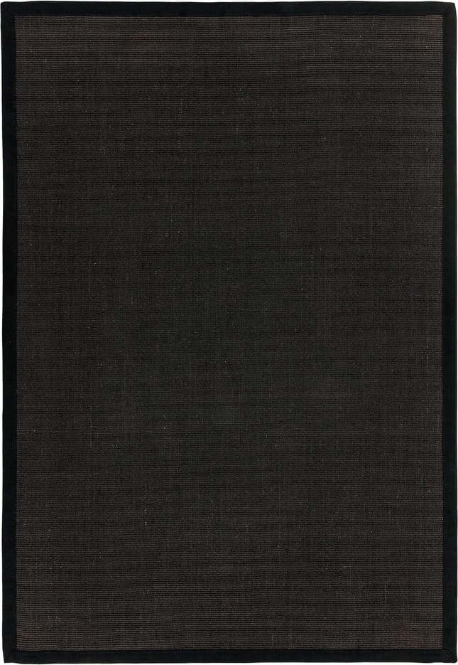 Černý koberec 300x200 cm Sisal - Asiatic Carpets Asiatic Carpets