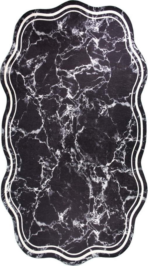 Černý koberec běhoun 200x80 cm - Vitaus Vitaus