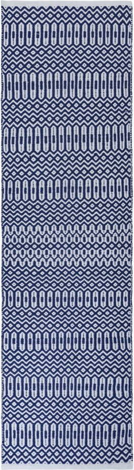 Modro-bílý běhoun Asiatic Carpets Halsey