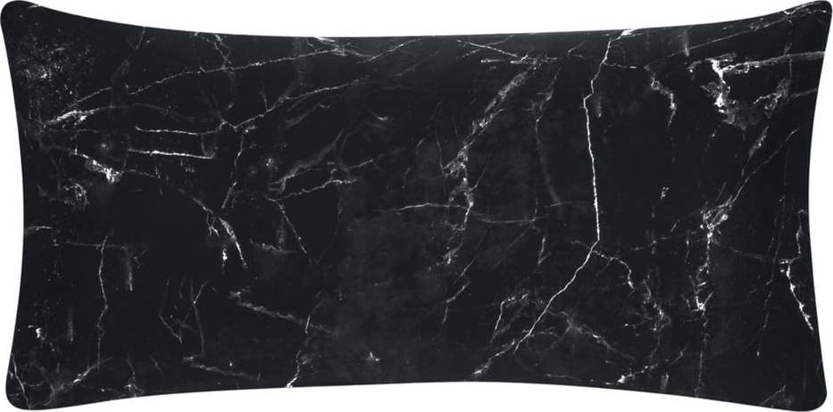 Sada 2 černých dekorativních povlaků na polštář z bavlněného perkálu Westwing Collection Malin