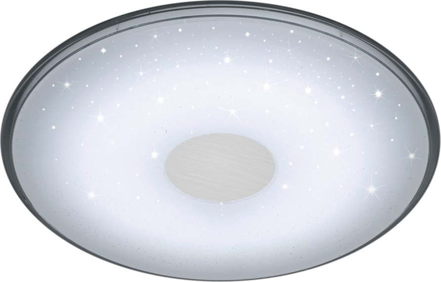 Bílé kulaté stropní LED svítidlo na dálkové ovládání Trio Shogun
