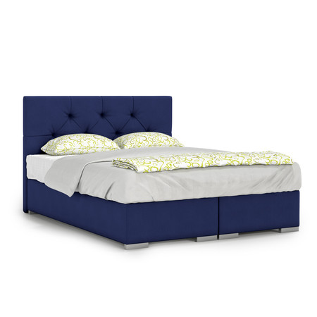 Čalouněná postel London 140x200 cm Modrá KOLA