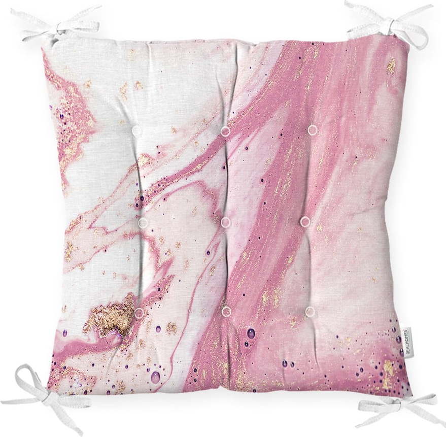 Podsedák s příměsí bavlny Minimalist Cushion Covers Pinky Abstract