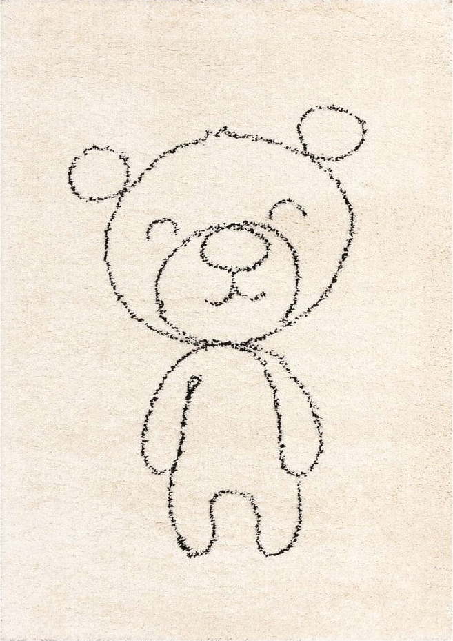 Béžový antialergenní dětský koberec 170x120 cm Teddy Bear - Yellow Tipi Yellow Tipi
