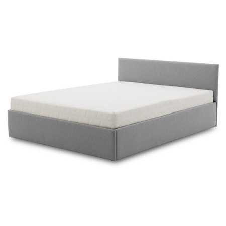 Čalouněná postel LEON s taštičkovou matrací rozměr 160x200 cm Šedá Signal-nabytek
