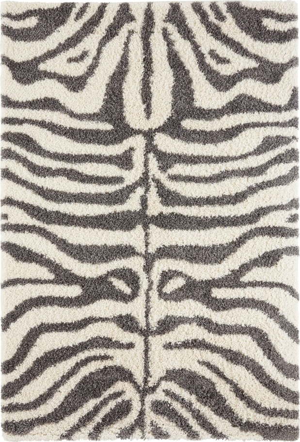 Šedý/béžový koberec 150x80 cm Striped Animal - Ragami Ragami