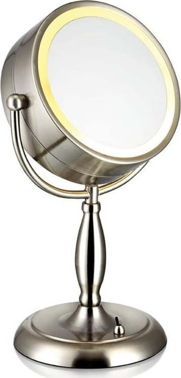 Stolní zrcadlo s osvětlením ve stříbrné barvě Markslöjd Face