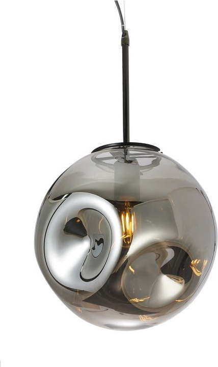 Závěsné svítidlo z foukaného skla v šedé barvě Leitmotiv Pendulum Leitmotiv