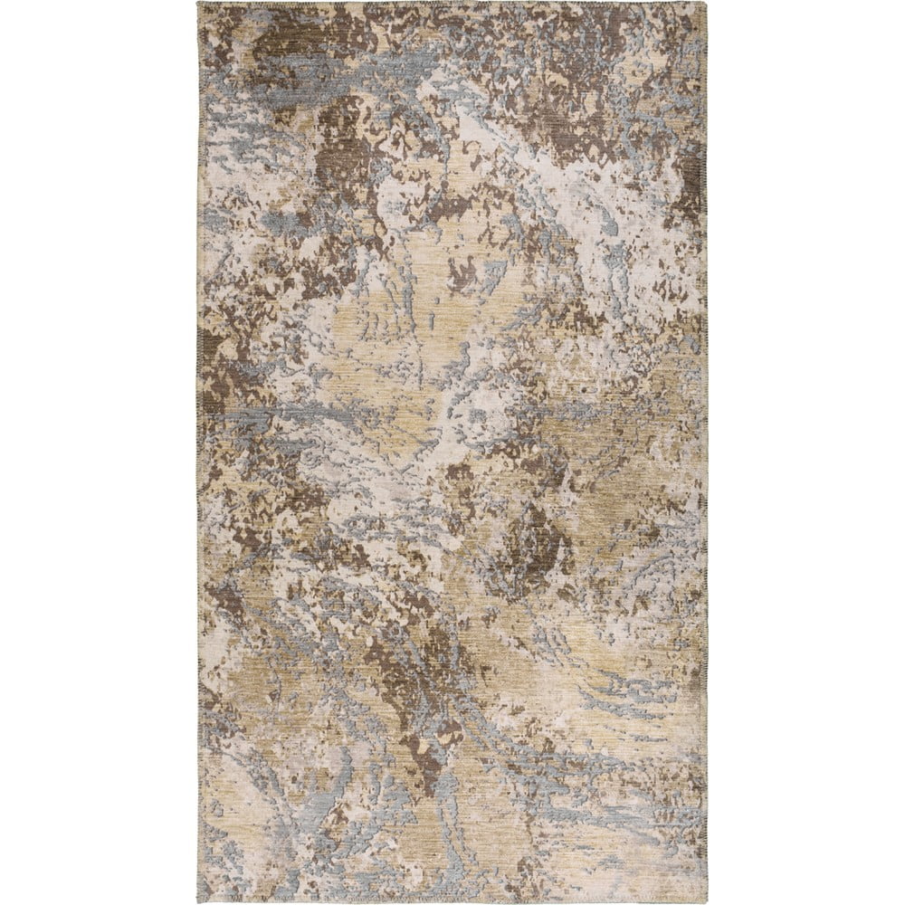 Béžový pratelný koberec běhoun 200x80 cm - Vitaus Vitaus