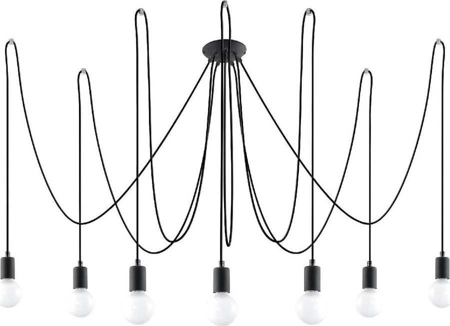 Černé závěsné svítidlo 300x300 cm Spider - Nice Lamps Nice Lamps