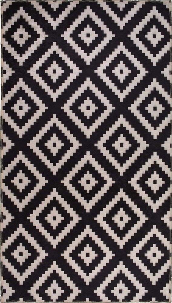 Černý pratelný koberec 180x120 cm - Vitaus Vitaus