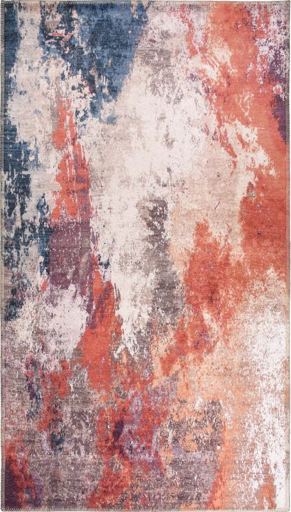 Červeno-modrý pratelný koberec 150x80 cm - Vitaus Vitaus