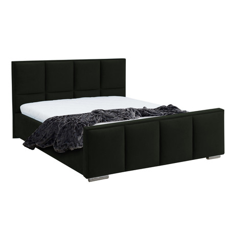 Postel OLIVIA 13 STANDARD 90x200 cm - stříbrné nohy Lahková zelená Signal-nabytek