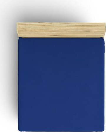 Tmavě modré napínací bavlněné prostěradlo 140x190 cm - Mijolnir Mijolnir