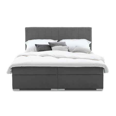 Čalouněná postel GRENLAND 160x200 cm Tmavě šedá SG-nábytek