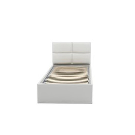 Čalouněná postel MONOS II bez matrace rozměr 90x200 cm - Eko-kůže Bílá eko-kůže SG-nábytek