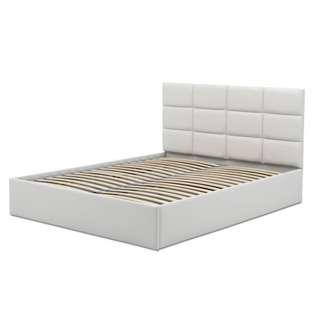 Čalouněná postel TORES II bez matrace rozměr 180x200 cm - Eko-kůže Bílá eko-kůže SG-nábytek