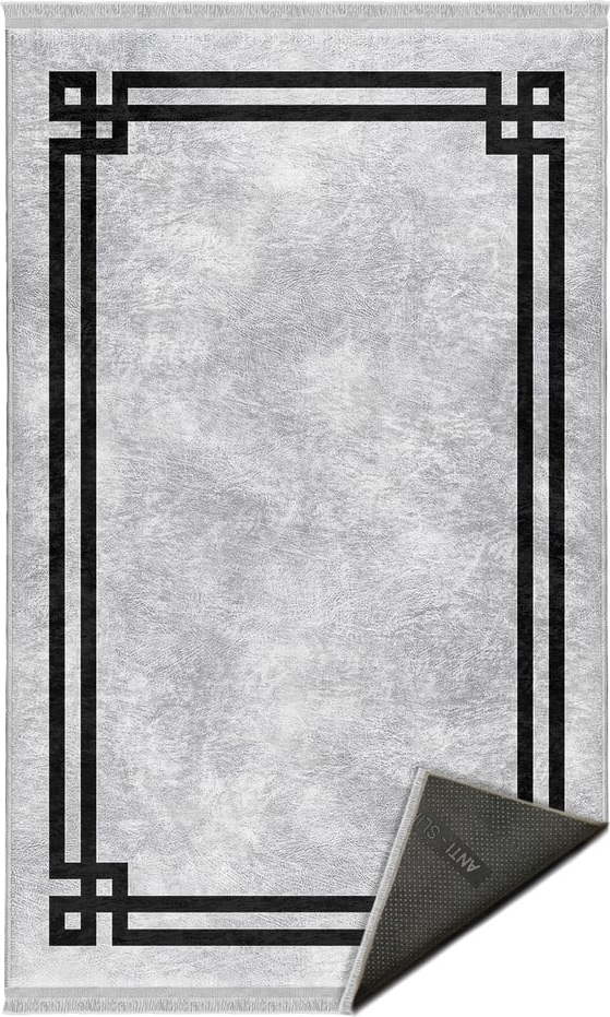 Černo-šedý koberec běhoun 80x200 cm – Mila Home Mila Home
