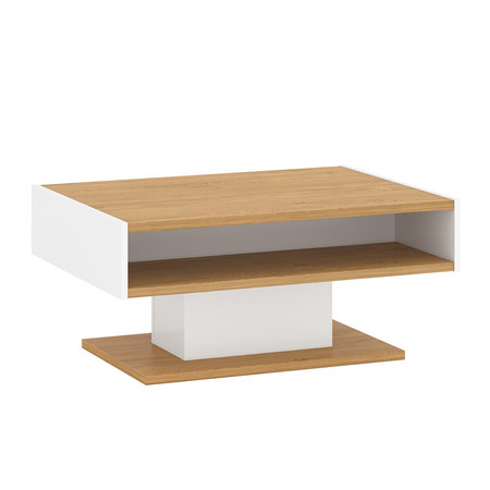 Konferenční stolek ANTHO - bílá/dub SG-nábytek